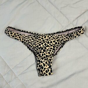 Victoria's Secret Cheetah Print Thong Bikini Bottom